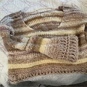 Free People Cropped Knit Sweater